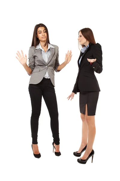 Бізнес-леді мають суперечку — стокове фото