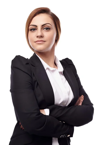 Businesswoman with arms folded — Stock Photo, Image