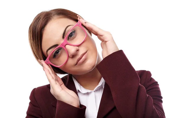 Jonge leraar met een bril — Stockfoto