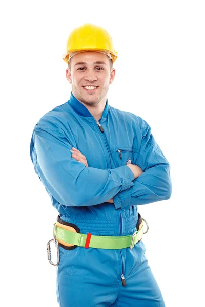 Ung snygg arbetstagare med armarna vikta — Stockfoto