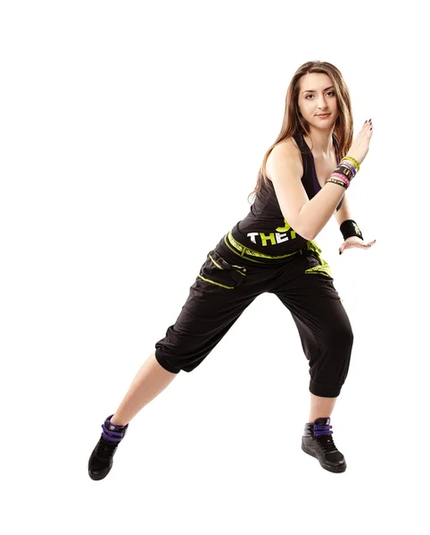 Young woman doing dance moves — Stock Photo, Image