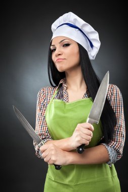 İspanyol kadın Şef bıçak