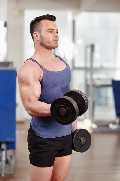 Biceps workout — Stock Photo, Image