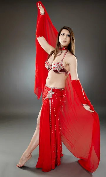 Bellydancer v akci — Stock fotografie