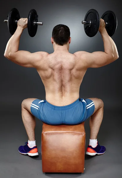 Shoulder workout — Stock Photo, Image