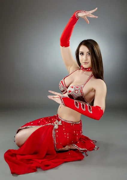Bellydancer in action Royalty Free Stock Images