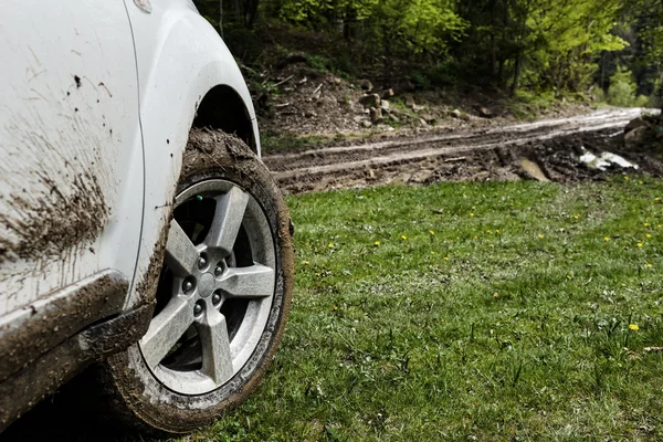 Offroader hjulet närbild — Stockfoto