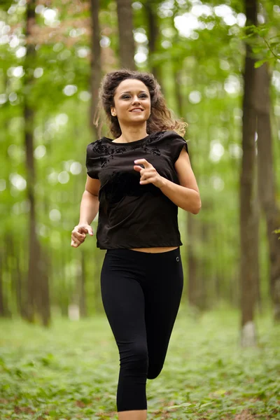 Caucasian woman training — Stock Photo, Image