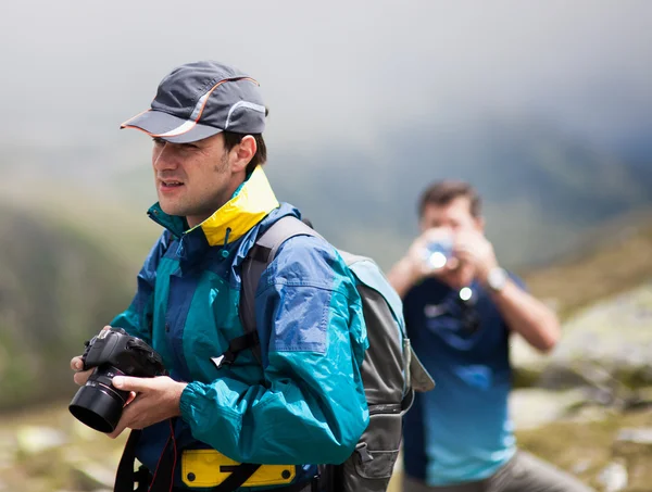Hikers friends Royalty Free Stock Images