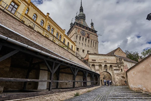 Sighisoara Romania September 19Th 2021 Images Only Inhabited Medieval Citadel — Stock Photo, Image