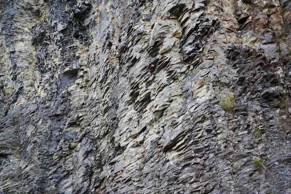 Varias Formaciones Rocosas Capas Geológicas Una Cantera Abandonada — Foto de Stock