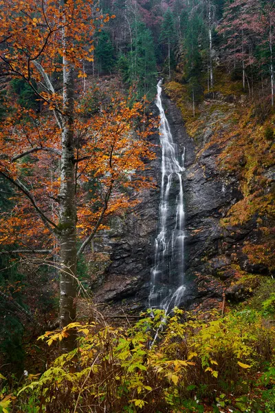 Živé Krajina Vodopádem Horách Podzimní Barvy — Stock fotografie
