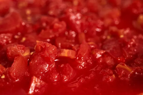 Mediterranean Tomato Sauce Closeup Selective Focus — Stock Photo, Image