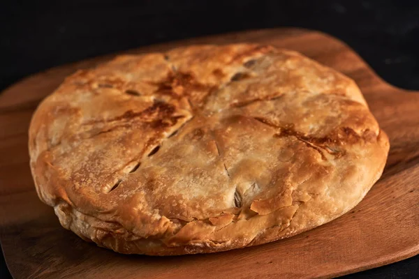 Apple Pie Delicious Crusty Pastry Closeup — Stock Photo, Image