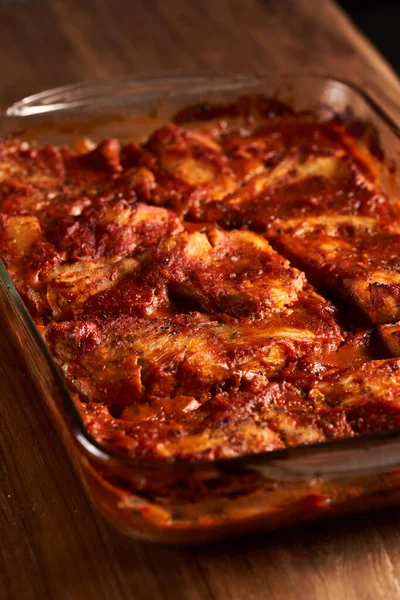 Deliciosos Filetes Zander Com Suco Tomate Ervas — Fotografia de Stock