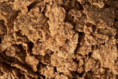 Yulaf ezmesi gevrekleri gevrek şeklinde, kahvaltı tercihi.