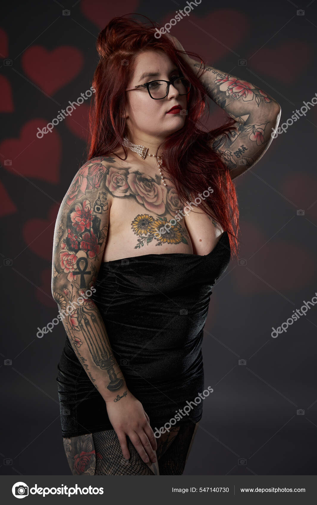 Woman and tattoo and plus size hires stock photography and images  Alamy