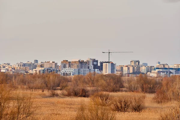 Житловий Блок Комплекс Сучасними Будівлями — стокове фото