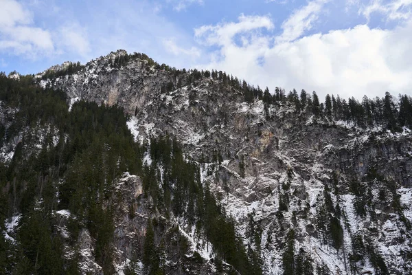 Montanhas Nevadas Paisagem Final Manhã Inverno — Fotografia de Stock