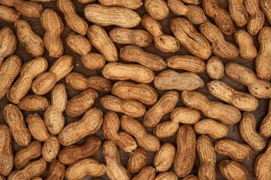 Bir sürü kurutulmuş fıstık yakın plan.