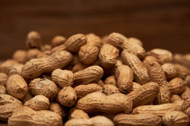 Bir sürü kurutulmuş fıstık yakın plan.