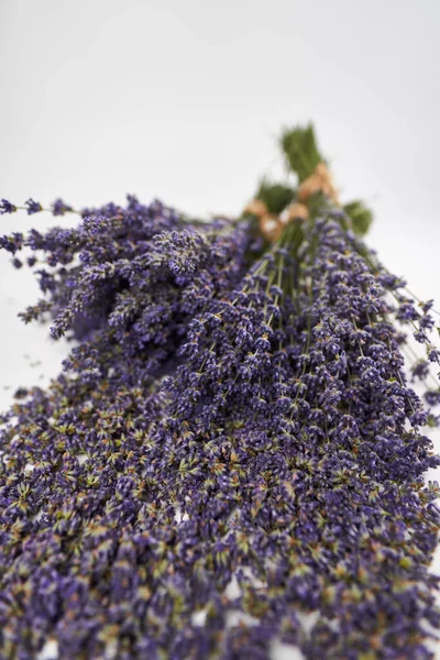 Lavendelbloemen Een Vers Boeket — Stockfoto