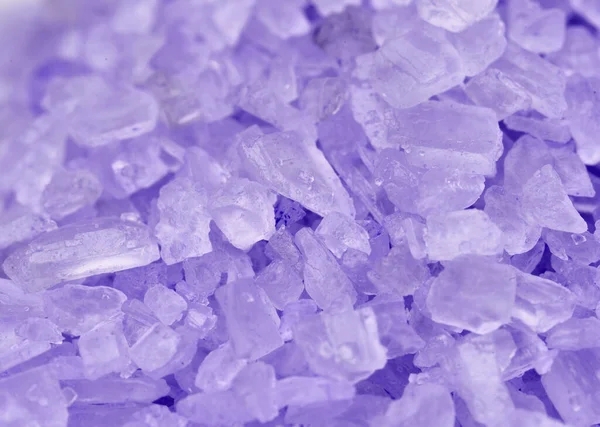 Lavendelsalz Nahaufnahme Extremer Makro Lebensgröße — Stockfoto