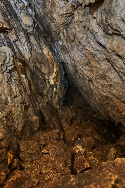 Πολύ Παλιά Σπηλιά Όμορφα Σπηλαιώδη Εσωτερικά — Φωτογραφία Αρχείου