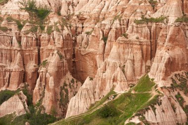 Romanya 'nın Sebes kentindeki Kızıl Geçit' ten gelen manzara - jeolojik bir fenomen
