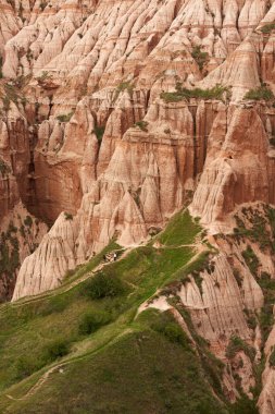 Romanya 'nın Sebes kentindeki Kızıl Geçit' ten gelen manzara - jeolojik bir fenomen