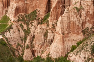 Romanya 'nın Sebes kentindeki Kızıl Geçit' ten gelen manzara - jeolojik bir fenomen