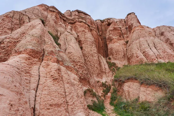 Paisaje Desde Barranco Rojo Sebes Rumania Fenómeno Geológico — Foto de Stock