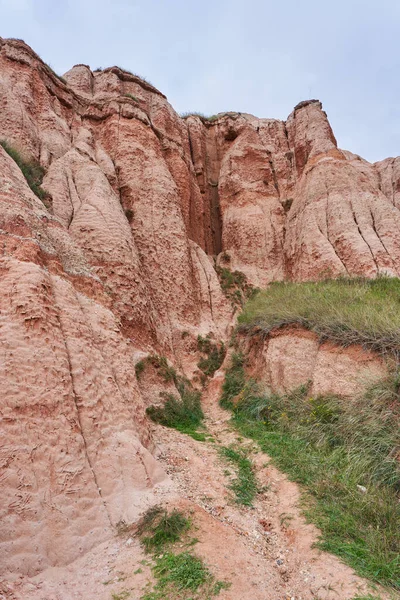 Landscape Red Ravine Sebes Romania Geological Phenomenon — Stock Photo, Image