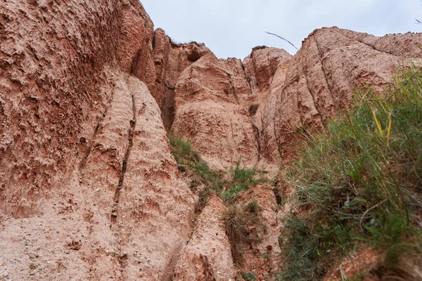 Paisaje Desde Barranco Rojo Sebes Rumania Fenómeno Geológico —  Fotos de Stock