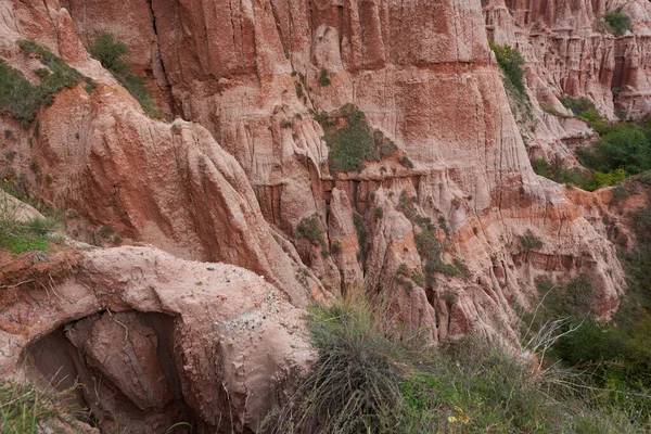 Landscape Red Ravine Sebes Romania Geological Phenomenon — Stock Photo, Image