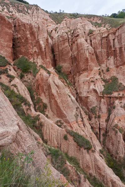 Landscape Red Ravine Sebes Romania Geological Phenomenon — Stock Photo, Image