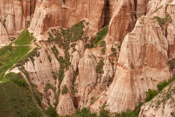 Krajina Červené Rokle Sebes Rumunsko Geologický Fenomén — Stock fotografie