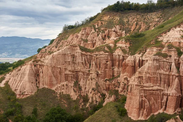 Krajina Červené Rokle Sebes Rumunsko Geologický Fenomén — Stock fotografie