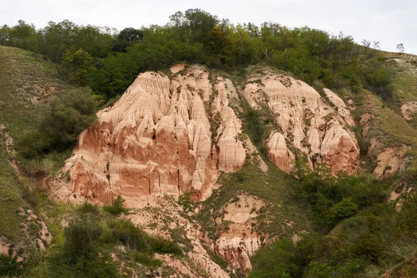 Paesaggio Dal Red Ravine Sebes Romania Fenomeno Geologico — Foto Stock