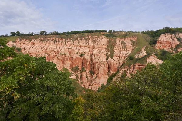 Krajobraz Czerwonego Wąwozu Sebes Rumunia Zjawisko Geologiczne Obraz Stockowy