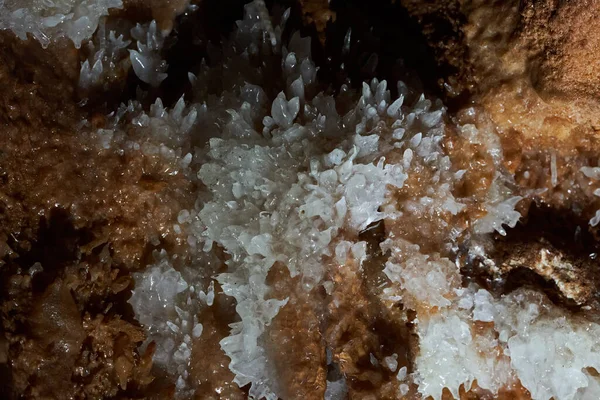 Crystals Various Speleothems Cave Abandoned Mine — Stock Photo, Image