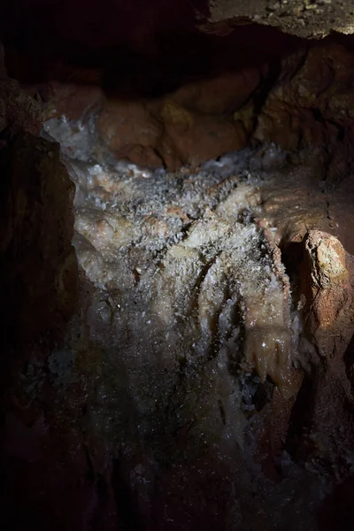 Кристали Різних Спелеосистемах Печері Покинутій Шахті — стокове фото