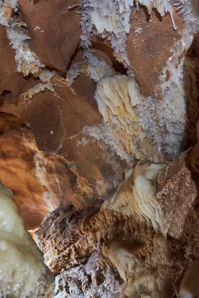 Cristalli Vari Speleotemi Una Grotta Una Miniera Abbandonata — Foto Stock