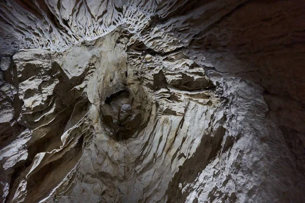 Caverna Com Vários Espeleotemas Montanhas Calcário — Fotografia de Stock