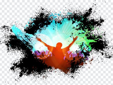 müzik olay geçmiş. vektör eps10 çizim.