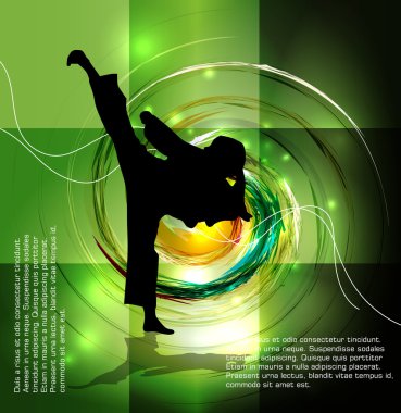 savaşçı. vektör çizim.