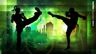 savaşçı. vektör çizim.