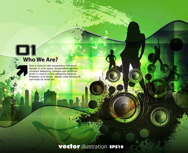 Muziek evenement achtergrond. vectorillustratie eps10. — Stockvector