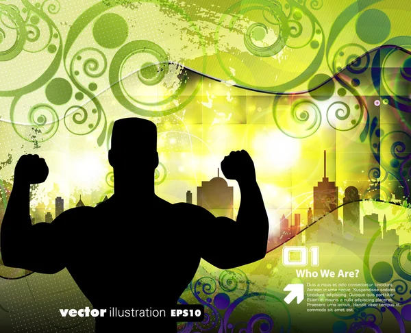 Bodybuilding — Stock vektor