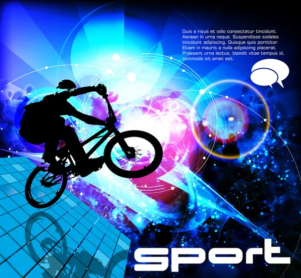 BMX cycliste — Image vectorielle